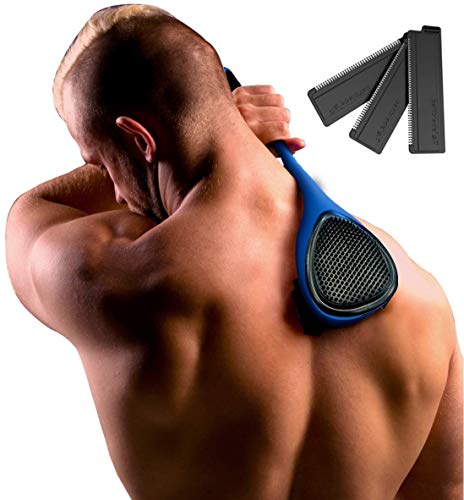 baKblade 2.0 Elite Plus - Haarentfernung und Körperrasierer (DIY), ergonomischer Griff, Rasur nass oder trocken (zusätzliche Klingen enthalten)